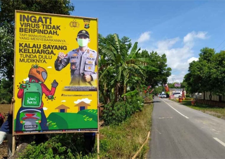 Jasa Baliho Rangka Bambu Jogja