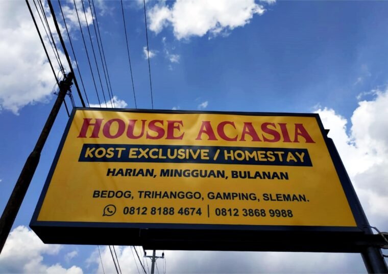 Papan Nama Homestay Jogja