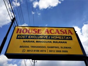 Papan Nama Homestay Jogja