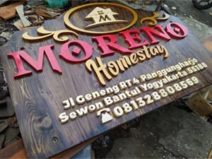 Produksi Papan Nama Homestay