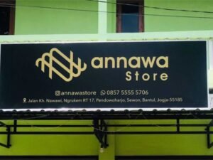 Buat dan Produksi Papan Nama Toko Jogja